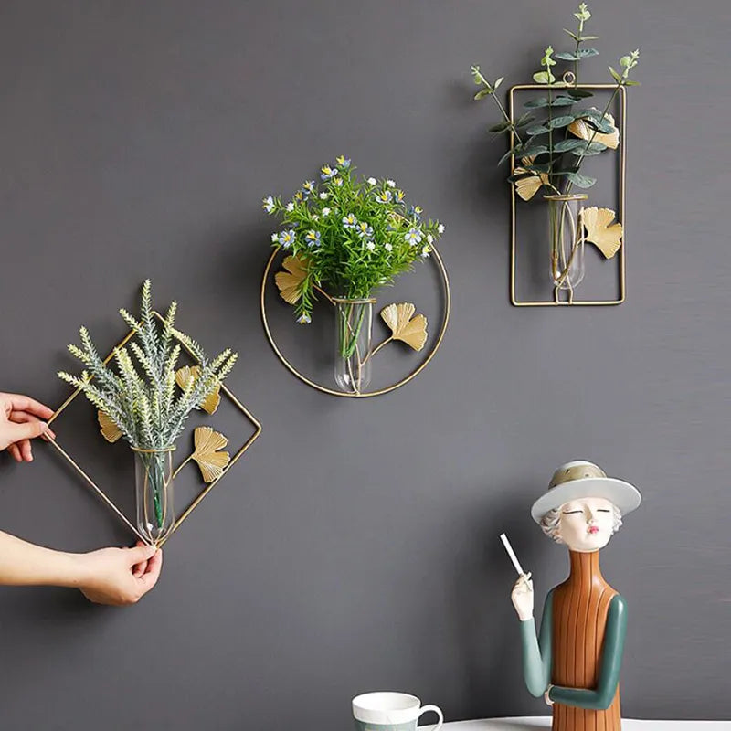 Wall-Mounted Floral Vases