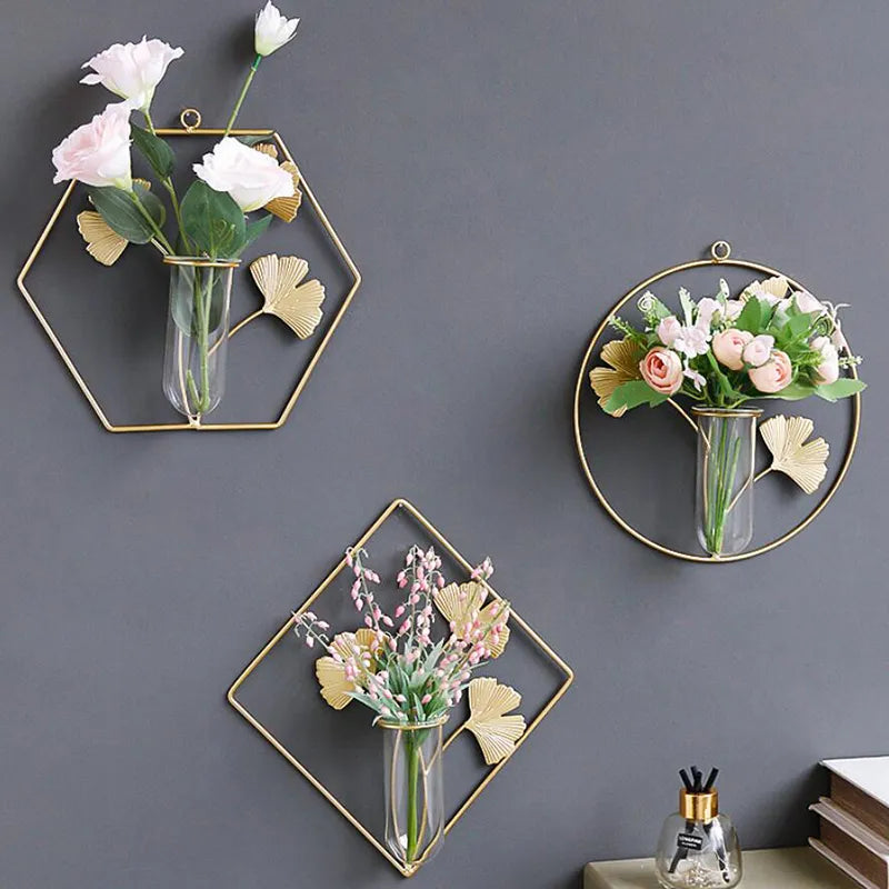 Wall-Mounted Floral Vases