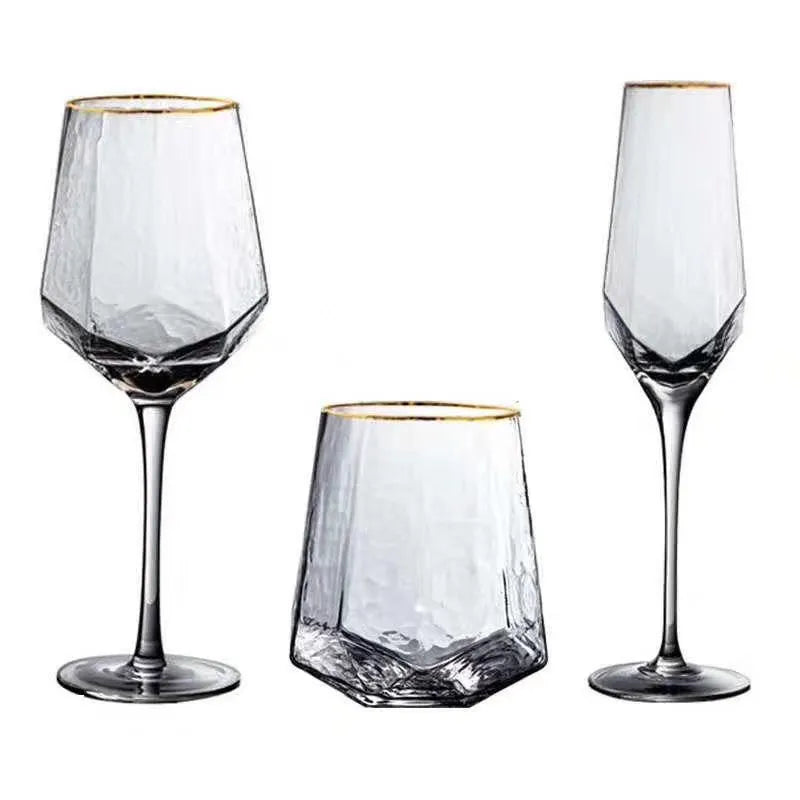 Hammered Glass Drinkware