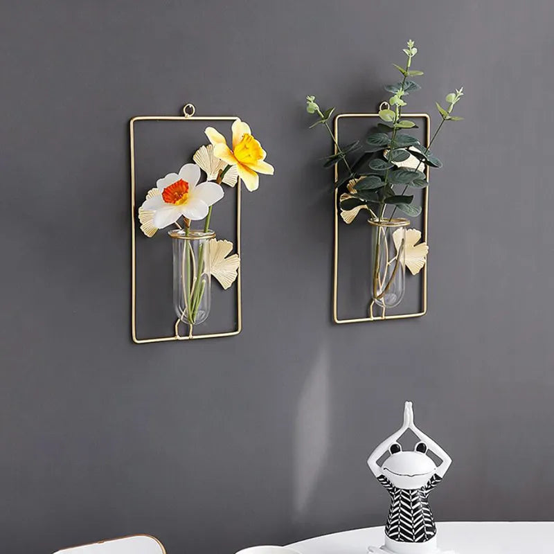 Wall-Mounted Floral Vases