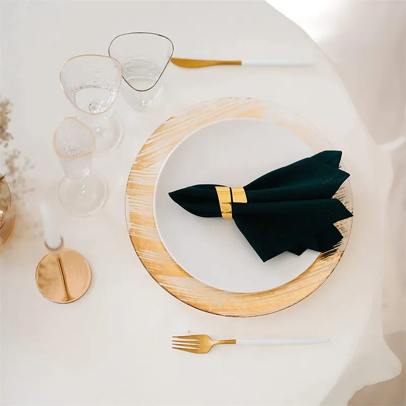 Metal Infinity Napkin Ring Set