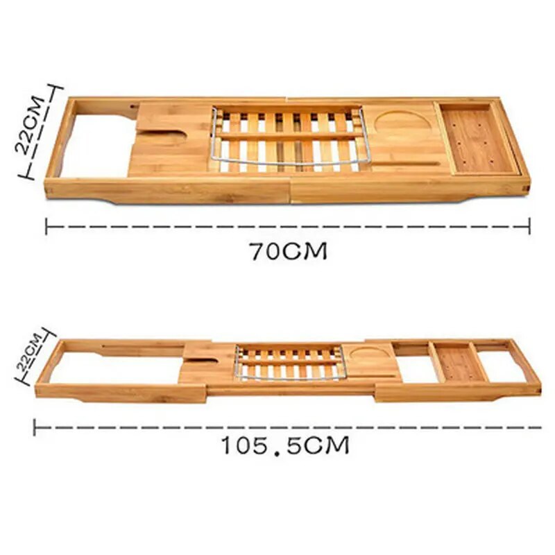 Bamboo Bathtub Caddy