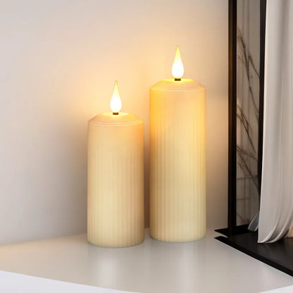 Flameless LED Candle Set - 6 piece set