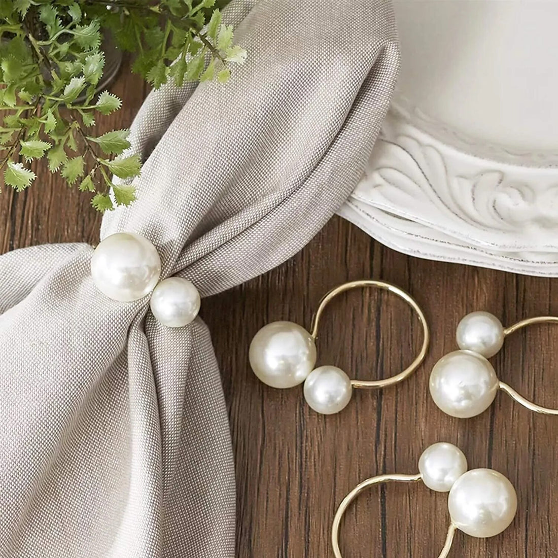 Pearl Napkin Rings