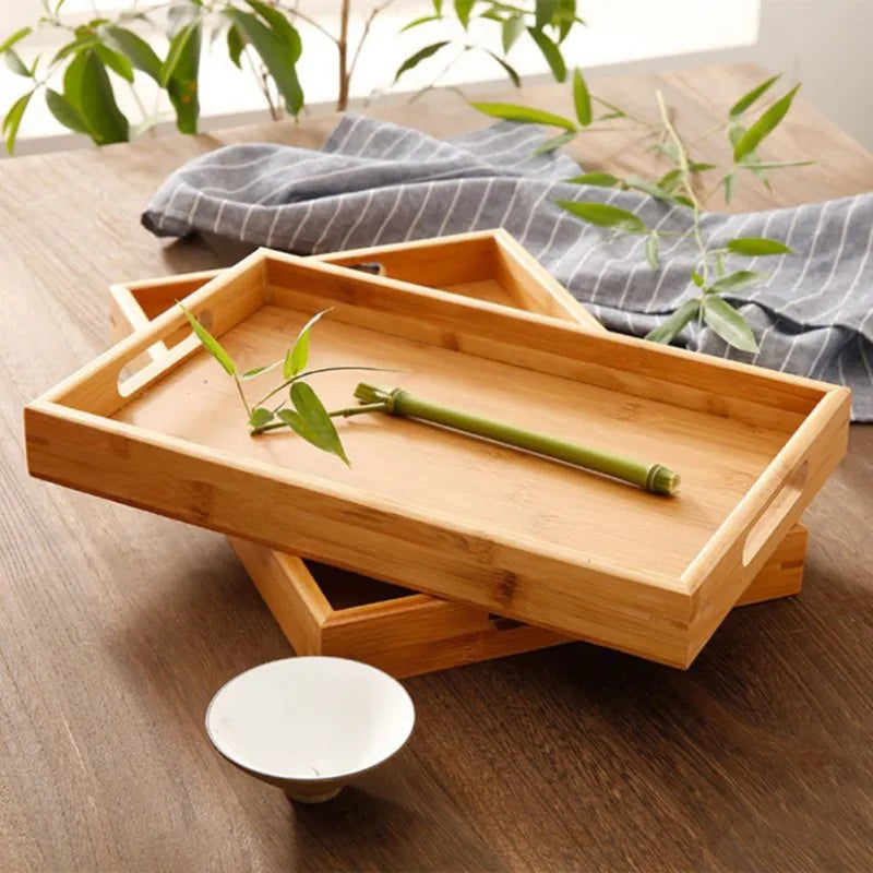 Bamboo Wood Serving Tray